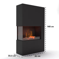 Glow Fire Tucholsky Right Corner Weiß Elektrokamin mit Wasserdampf