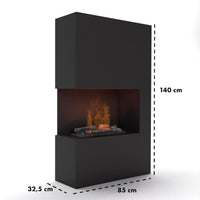 Glow Fire Tucholsky Right Corner Weiß Elektrokamin mit Wasserdampf