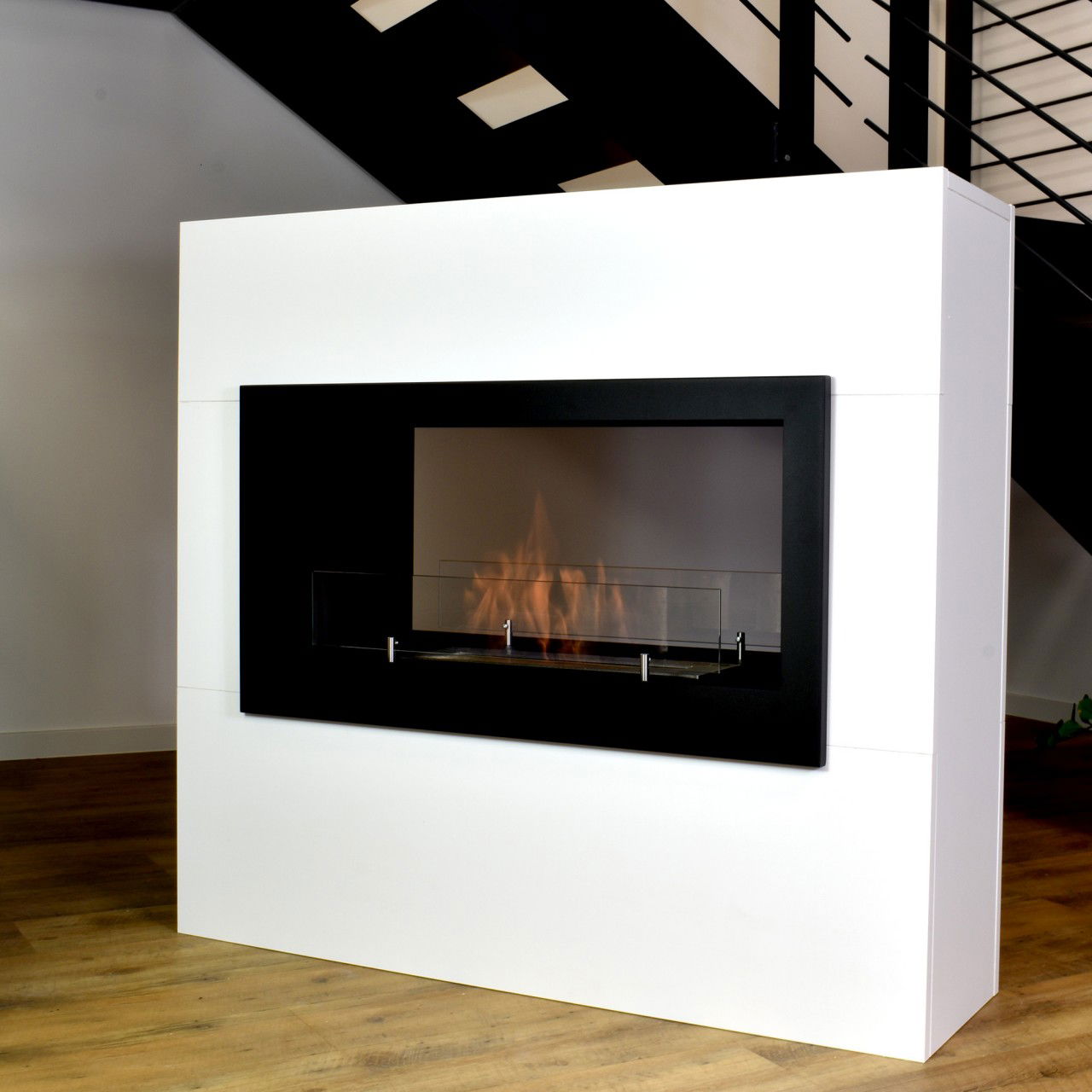 Glow Fire Ulstein Ethanol Kamin Weiß