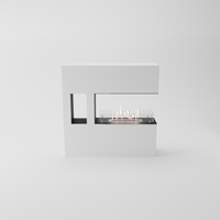 Glow Fire Vestland Ethanol Kamin Weiß