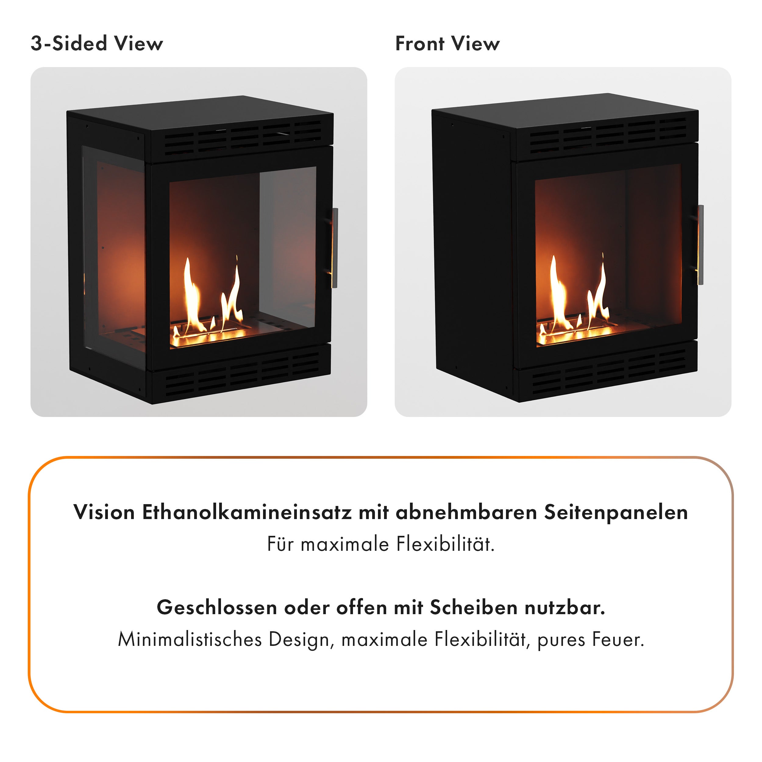 Glow Fire Vision 400 Ethanolkamineinsatz