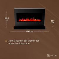 Glow Fire Zeus Schwarz Elektrokamin