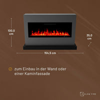 Glow Fire Zeus Grau Elektrokamin