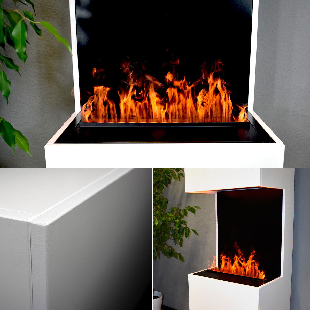 Glow Fire Beethoven Elektrokamin Opti-Myst Cassette 500 ohne Holzdekoration