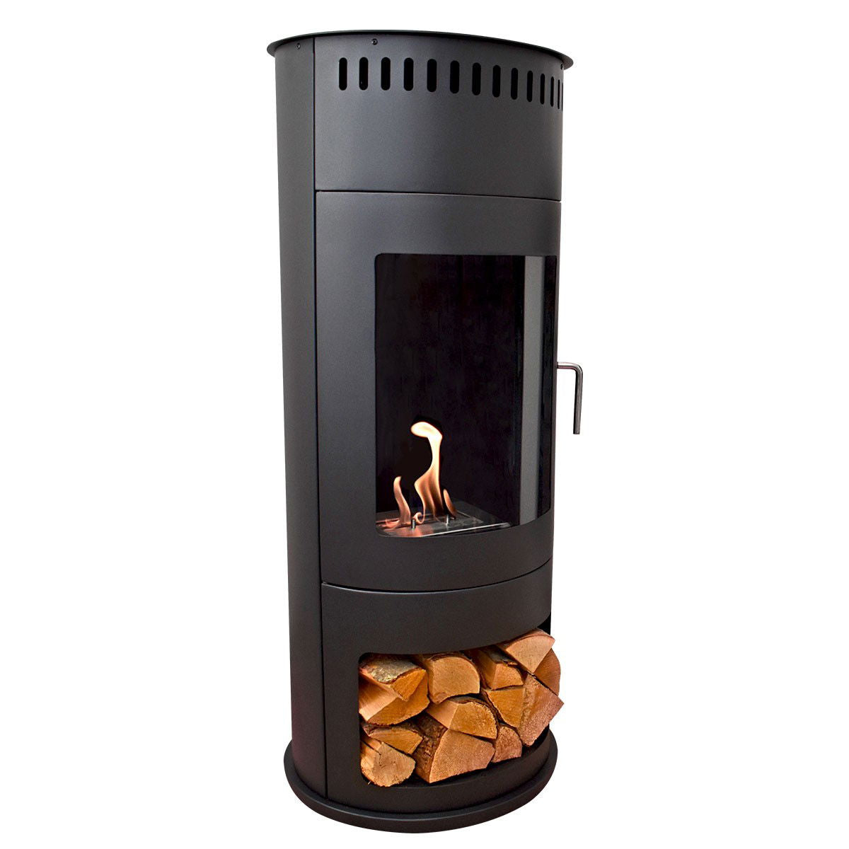 Glow Fire Bergen Ethanol Kamin Schwarz
