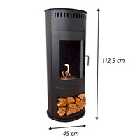 Glow Fire Bergen Ethanol Kamin Schwarz