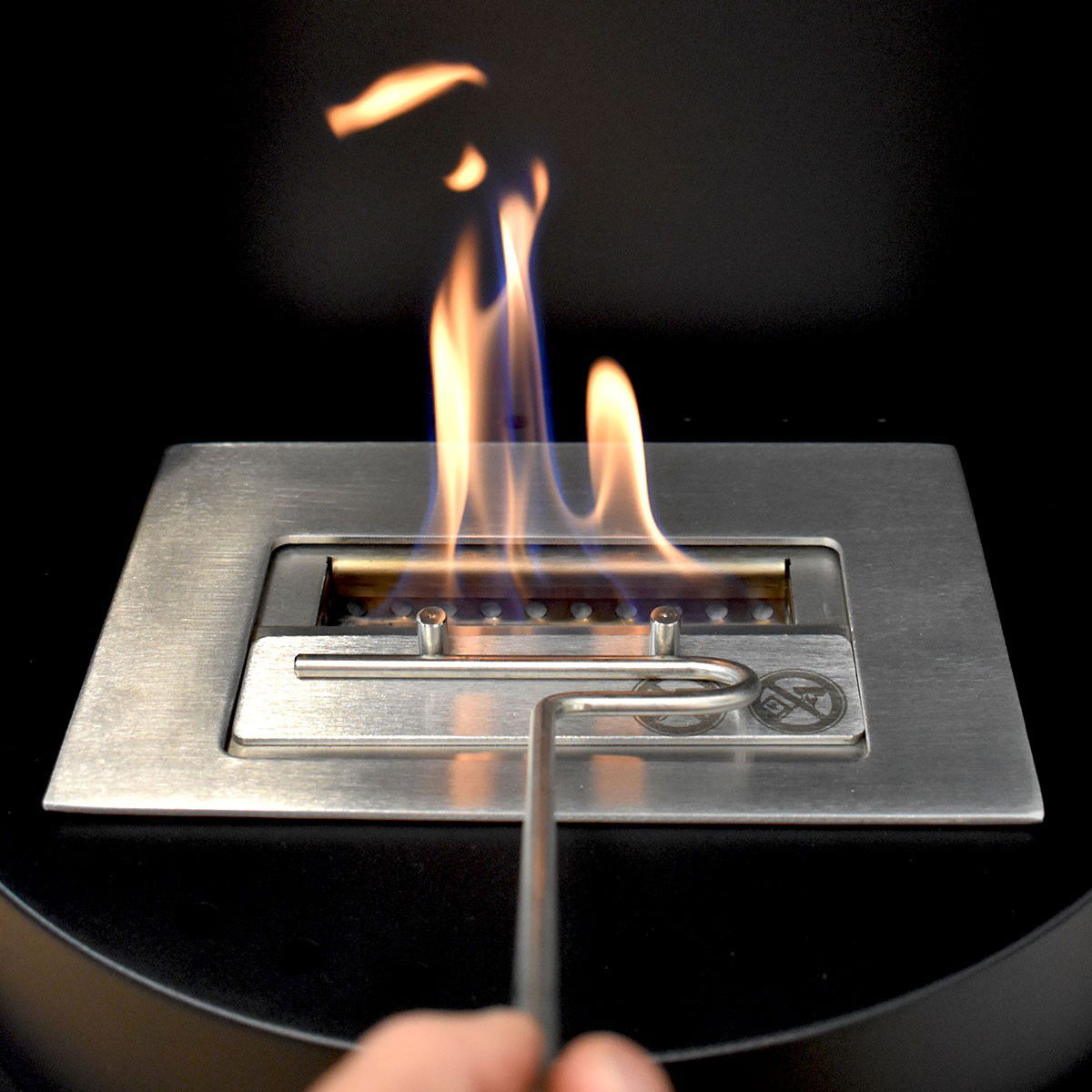 Glow Fire Oslo Ethanol Kamin Schwarz