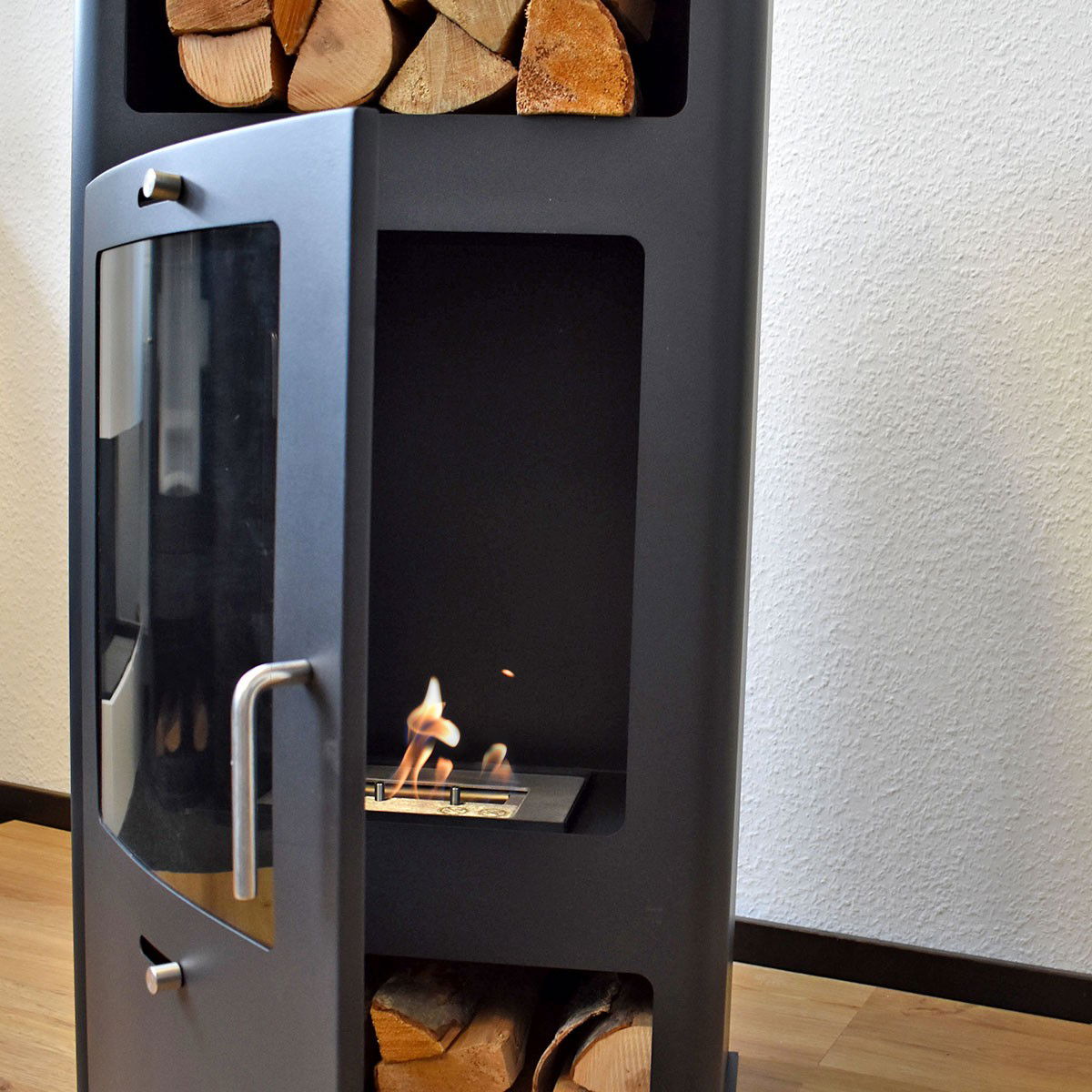 Glow Fire Oslo Ethanol Kamin Schwarz