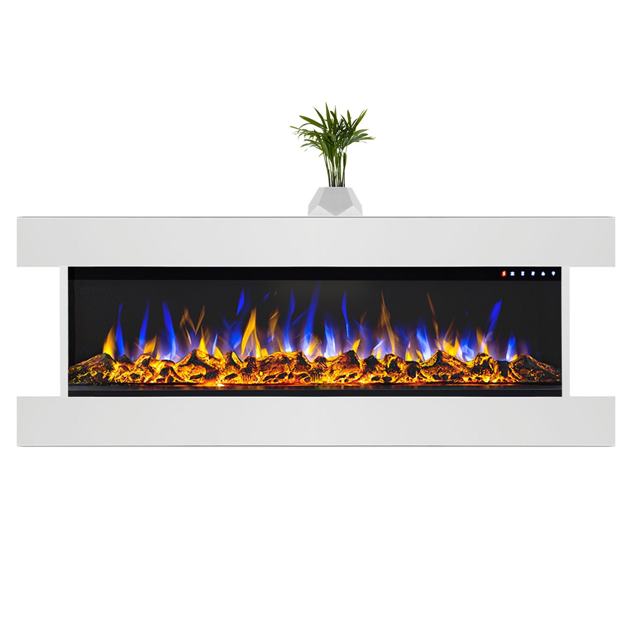 Glow Fire Insert 36 Clear Weiß Elektrokamin