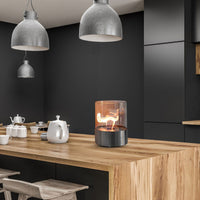 Glow Fire Emma Ethanol Kamin Silber