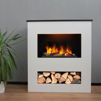 Glow Fire Brecht Weiß Elektrokamin mit Wasserdampf