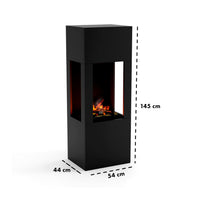 Glow Fire Böll Schwarz Elektrokamin mit Wasserdampf