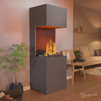Glow Fire Beethoven Grau Elektrokamin mit Wasserdampf