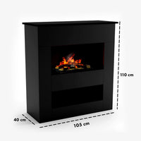 Glow Fire Brecht Weiß Elektrokamin mit Wasserdampf