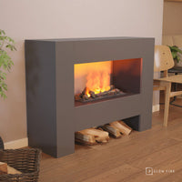 Glow Fire Fallada Grau Elektrokamin mit Wasserdampf