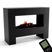 Glow Fire Fallada Schwarz Elektrokamin mit Wasserdampf