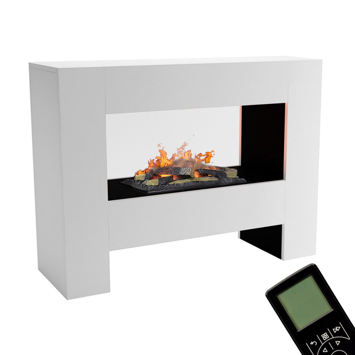 Glow Fire Fallada Weiß Elektrokamin mit Wasserdampf