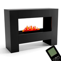 Glow Fire Fallada Schwarz Elektrokamin mit Wasserdampf