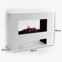 Glow Fire Fallada Elektrokamin Opti-Myst Cassette 500 mit Holzdekoration