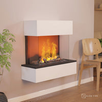 Glow Fire Hölderlin Sims Weiß Elektrokamin mit Wasserdampf