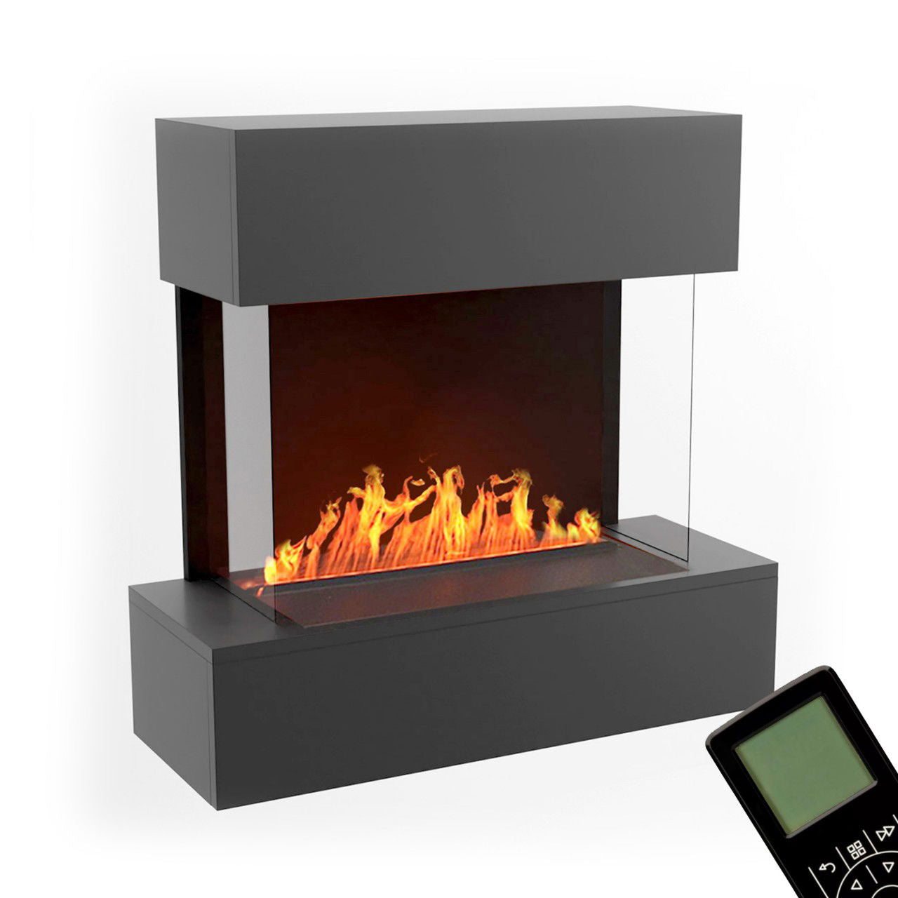 Glow Fire Hölderlin Elektrokamin Opti-Myst Cassette 500 ohne Holzdekoration