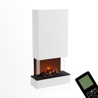 Glow Fire Hölderlin Hoch Elektrokamin Opti-Myst Cassette 500 mit Holzdekoration