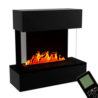 Glow Fire Hölderlin Sims Schwarz Elektrokamin mit Wasserdampf