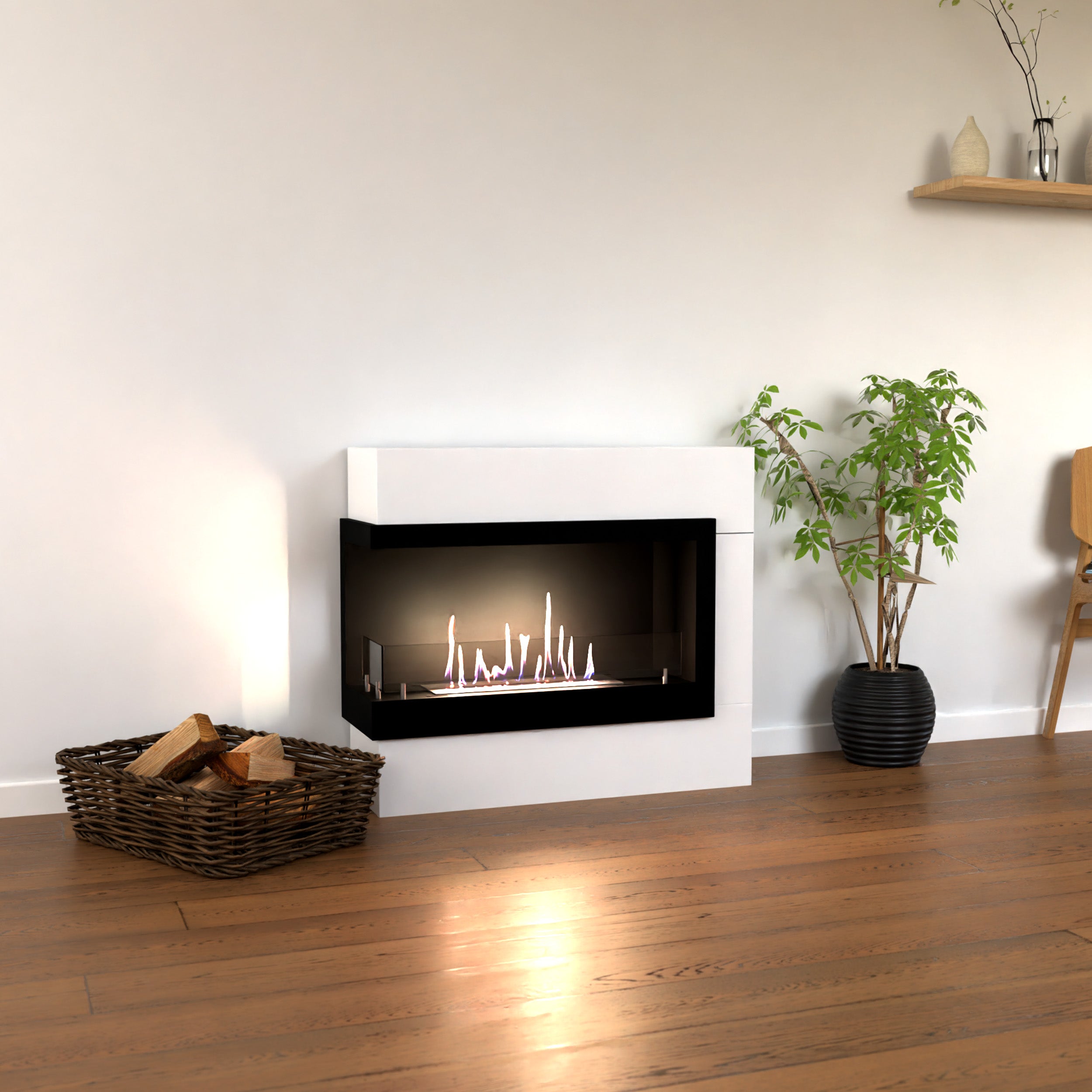 Glow Fire Halden Mini Links Ethanolkamin
