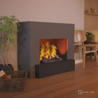 Glow Fire Hauptmann Grau Elektrokamin mit Wasserdampf