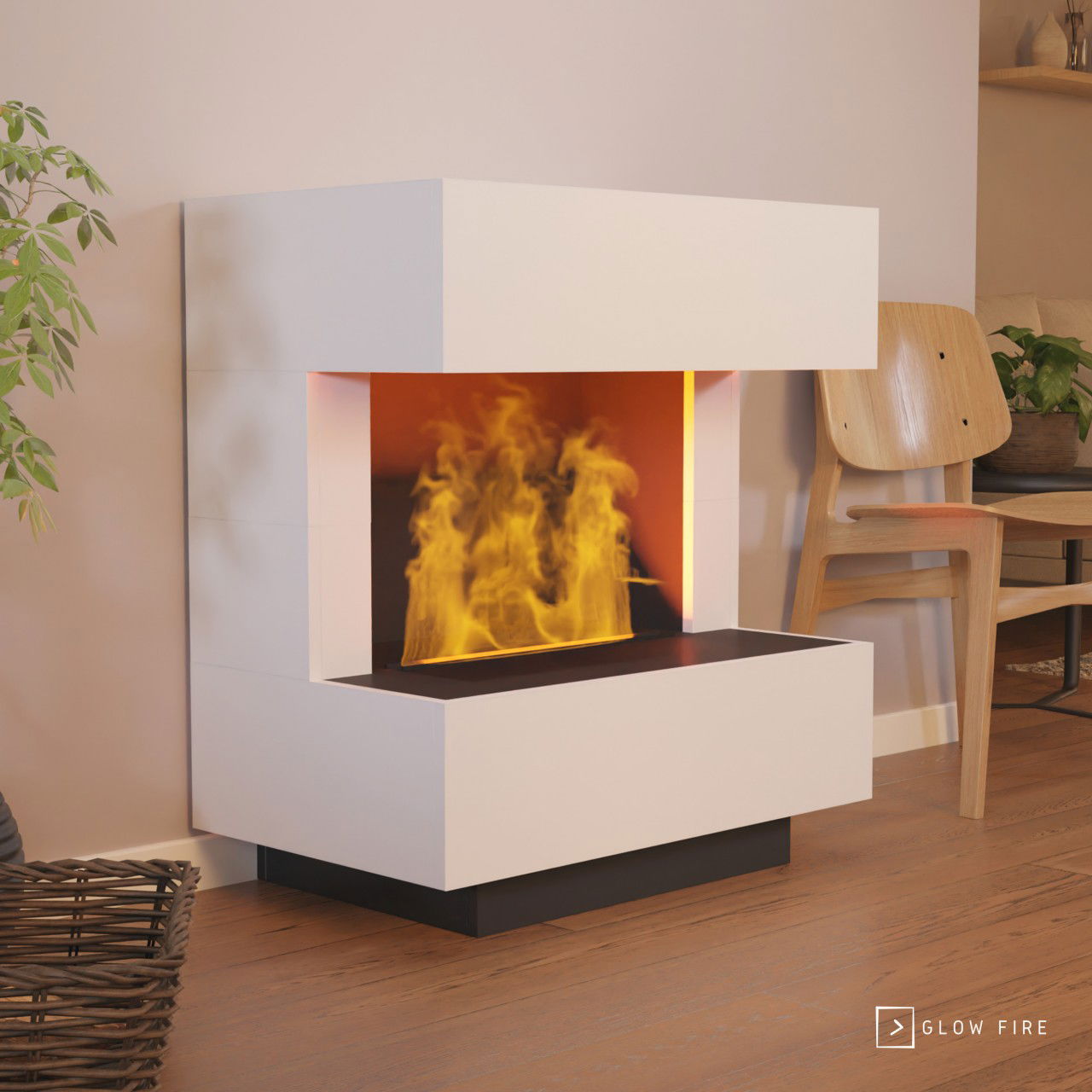 Glow Fire Kleist Elektrokamin Opti-Myst Cassette 500 ohne Holzdekoration