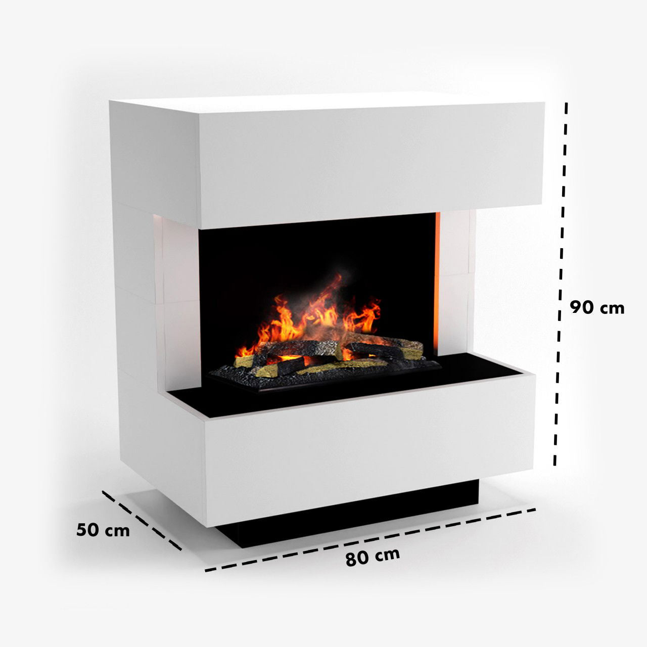 Glow Fire Kleist Weiß Elektrokamin mit Wasserdampf