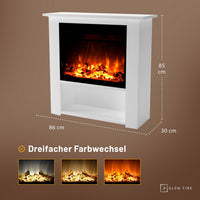Glow Fire Thebe Weiß Elektrokamin