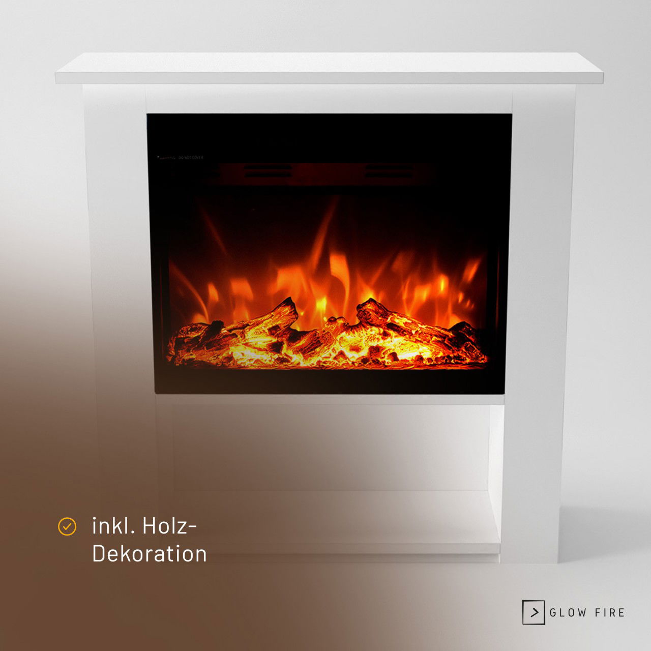 Glow Fire Thebe Weiß Elektrokamin