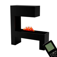 Glow Fire Mozart Schwarz Elektrokamin mit Wasserdampf