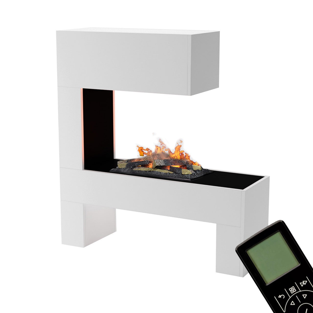 Glow Fire Mozart Weiß Elektrokamin mit Wasserdampf
