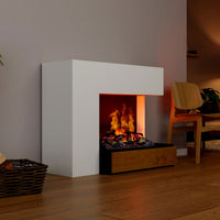 Glow Fire Planck Elektrokamin Opti-Myst Cassette 500 mit Holzdekoration