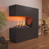 Glow Fire Schiller Schwarz Elektrokamin mit Wasserdampf