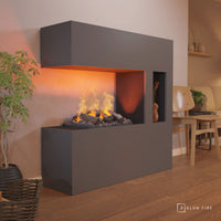 Glow Fire Schiller Pocket Elektrokamin Opti-Myst Cassette 500 mit Holzdekoration