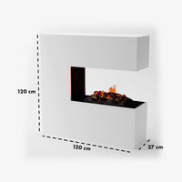 Glow Fire Schiller Elektrokamin Opti-Myst Cassette 500 mit Holzdekoration