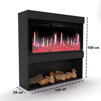 Glow Fire SCM-2 Schwarz Elektrokamin 