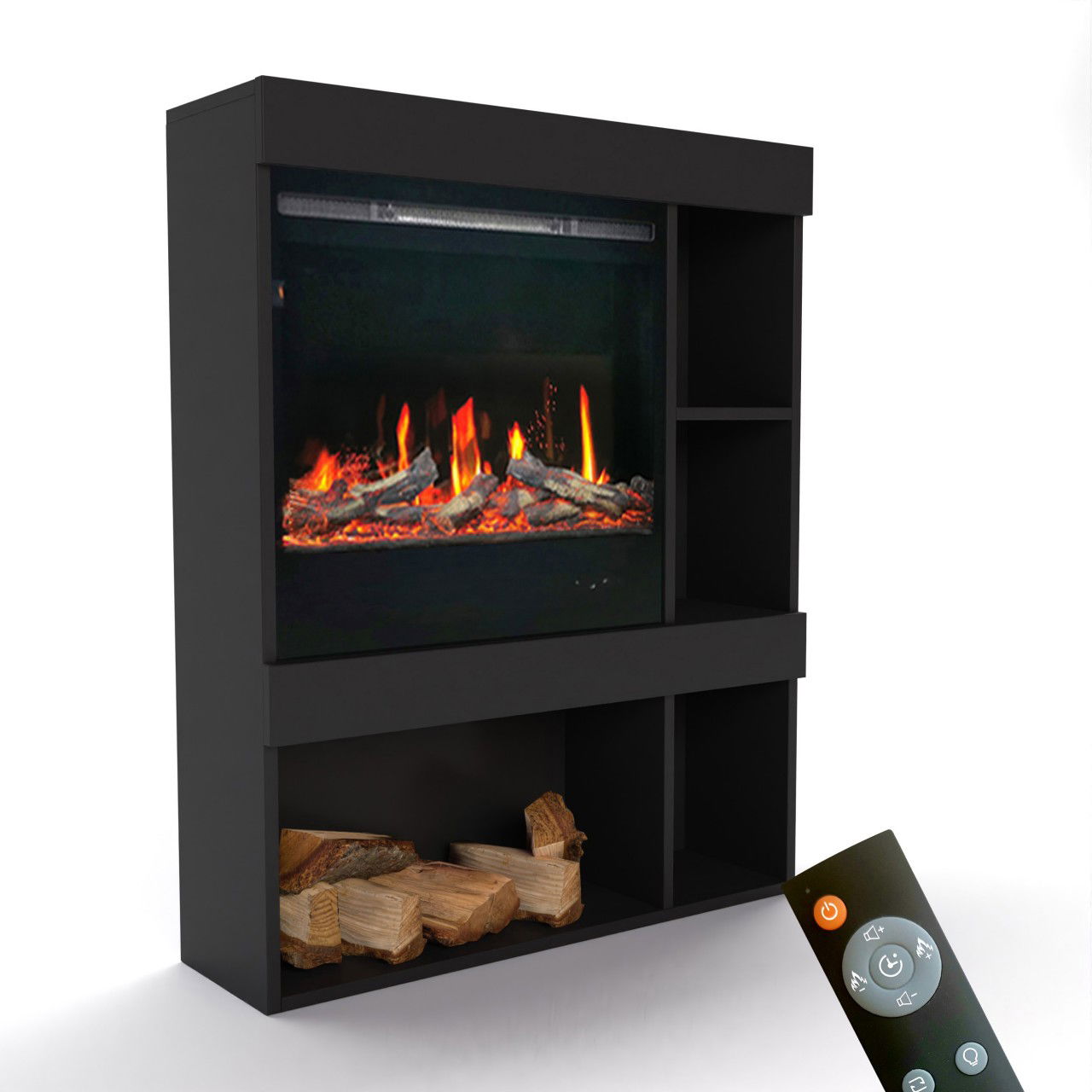 Glow Fire SCM-3 Schwarz Elektrokamin 