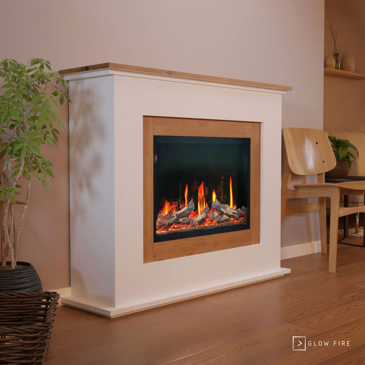 Glow Fire SCM-5 Elektrokamin Weiß