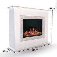 Glow Fire SCM-5 Elektrokamin Weiß