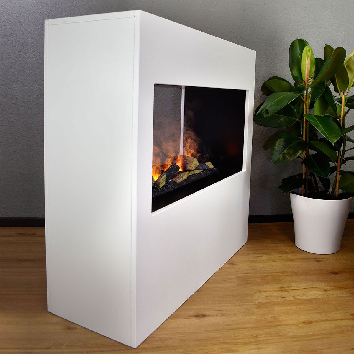 Glow Fire Goethe Weiß Elektrokamin mit Wasserdampf