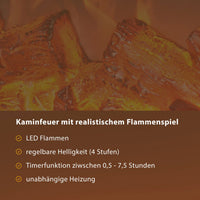 Kaminlicht NEO 5 Grau Elektrokamin