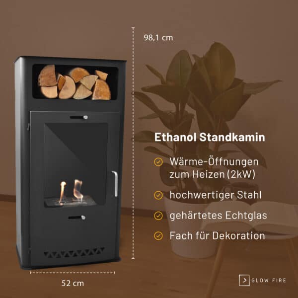 Glow Fire Oslo Ethanolkamin – Bild 9